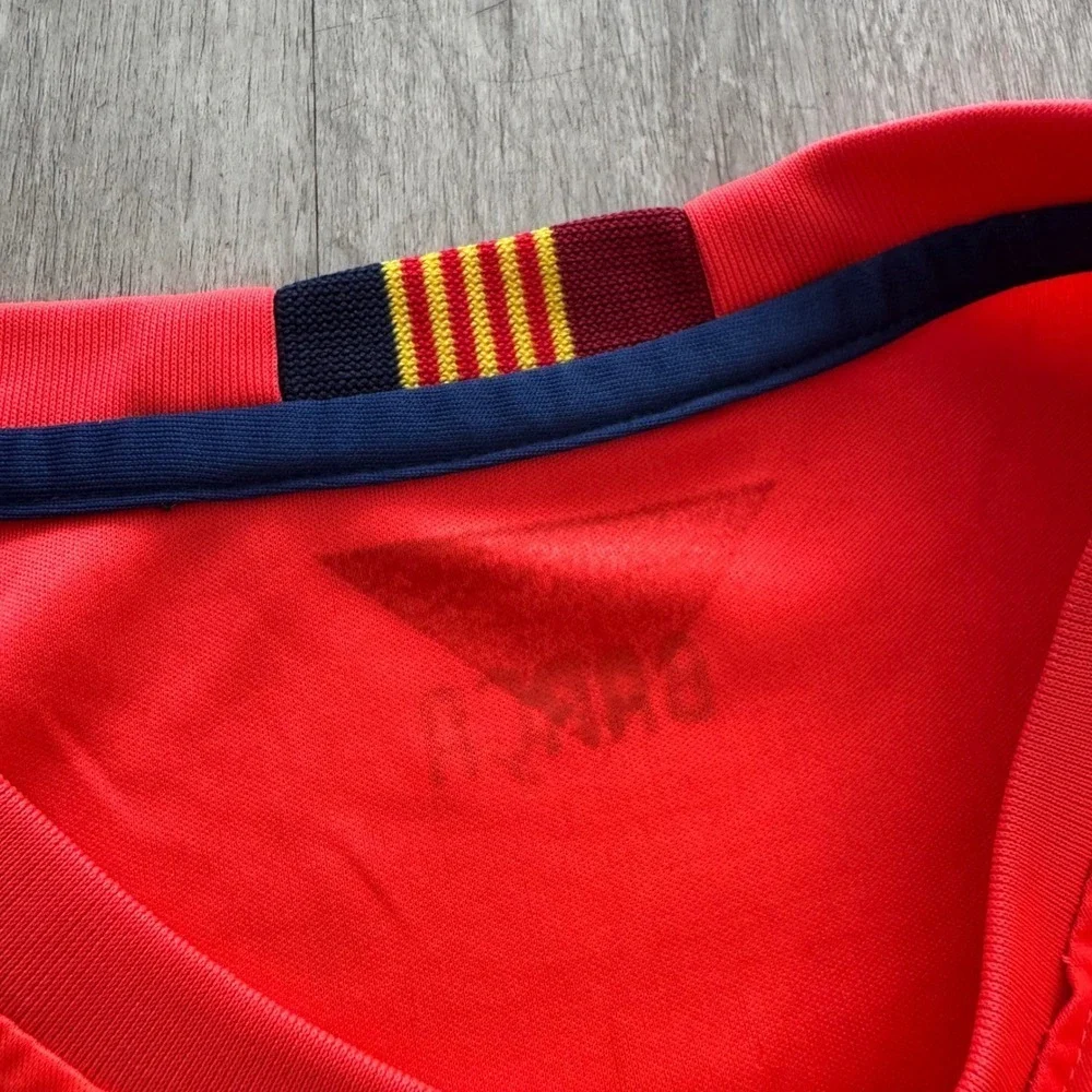 Nike FC Barcelona 2014-2015 Third Jersey Kids Orange Crimson Soccer Shirt LFP